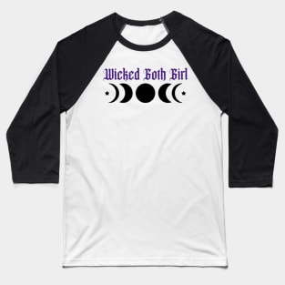 Wicked Goth Girl Baseball T-Shirt